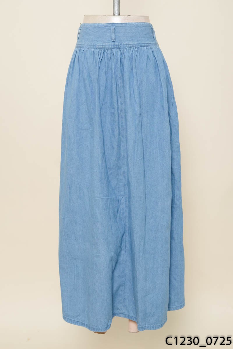 Chân váy jeans xanh Gu