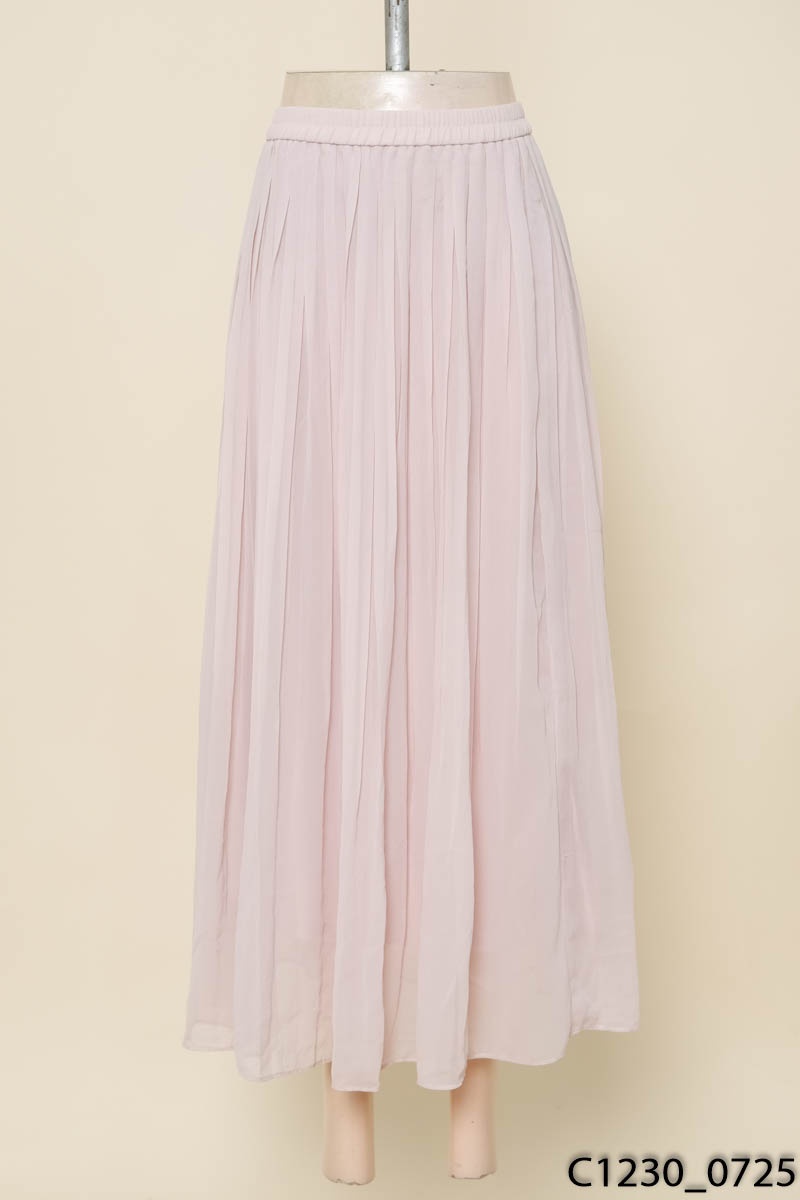Chân váy hồng xếp ly Uniqlo