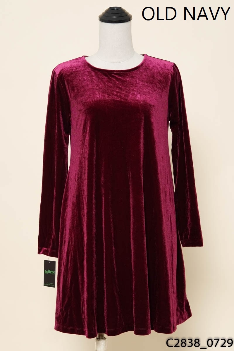 Đầm xuông nhung tím Old Navy
