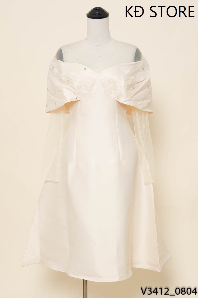 KĐ STORE- Đầm be phối lưới
