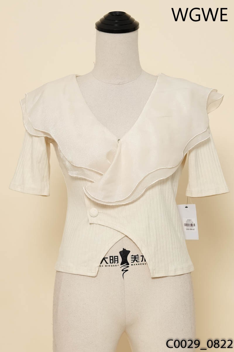 WGWE-Áo be cổ bèo
