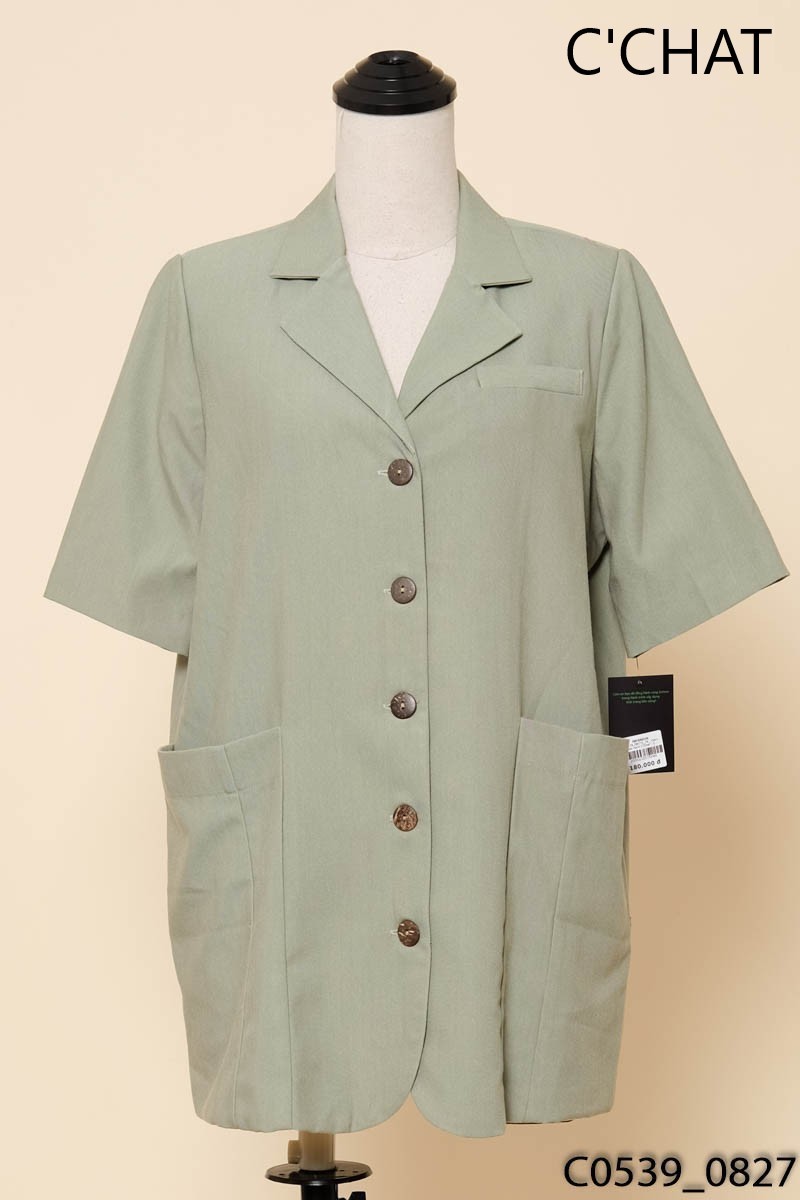 Đầm vest xanh C'Chat