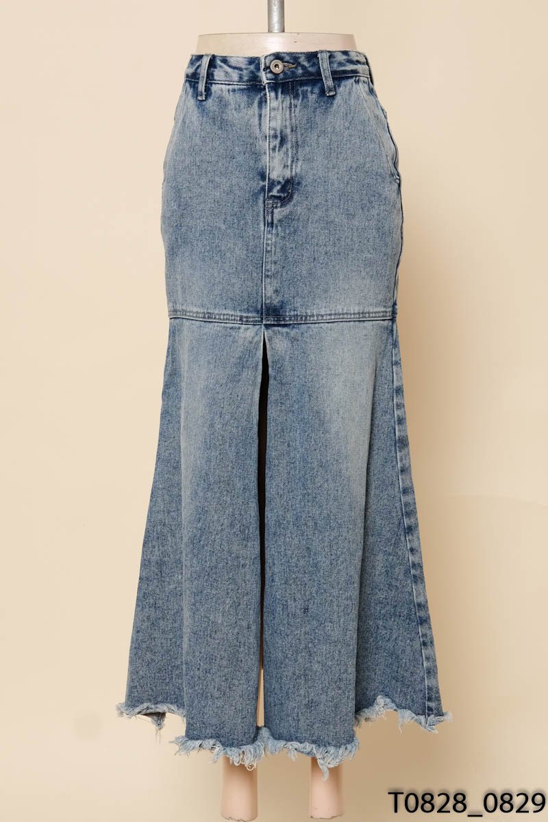 Chân váy jeans xanh