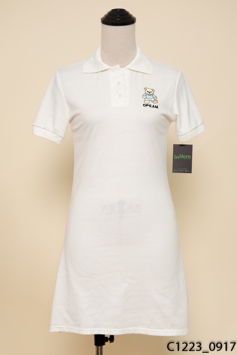 Đầm polo trắng