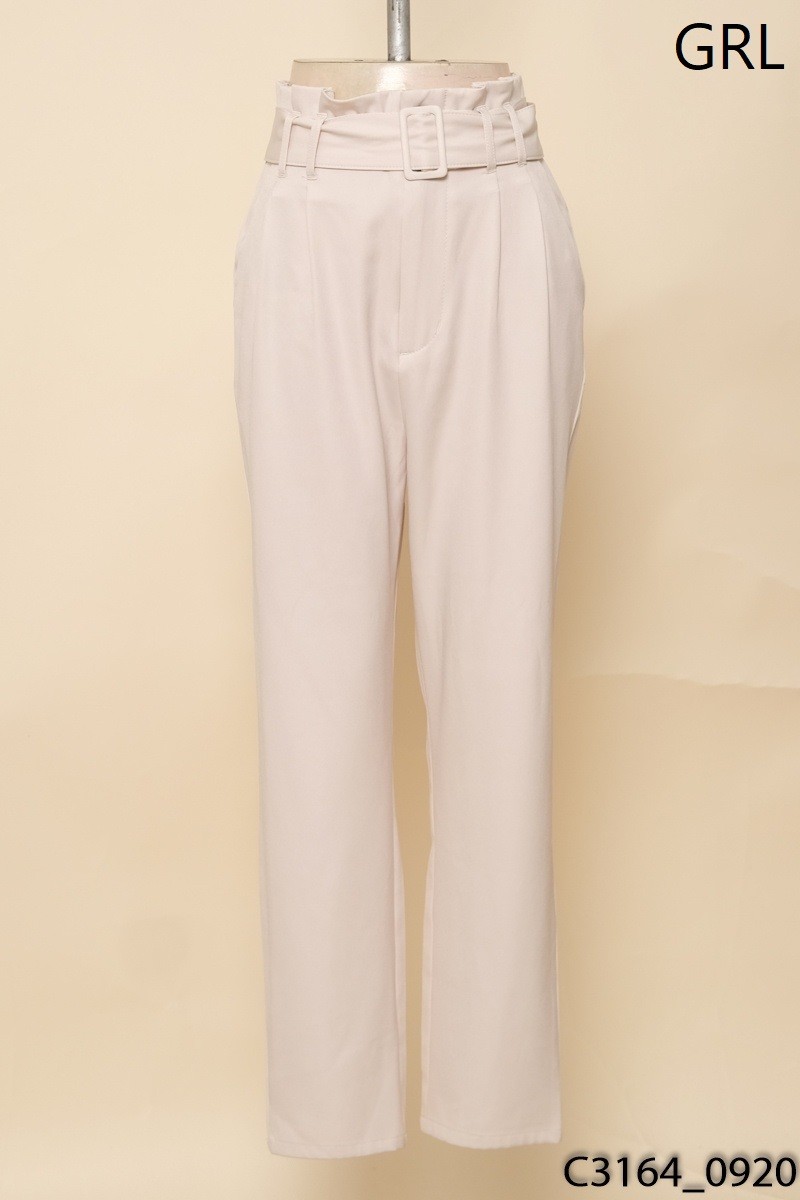 GRL - Quần baggy be kèm đai