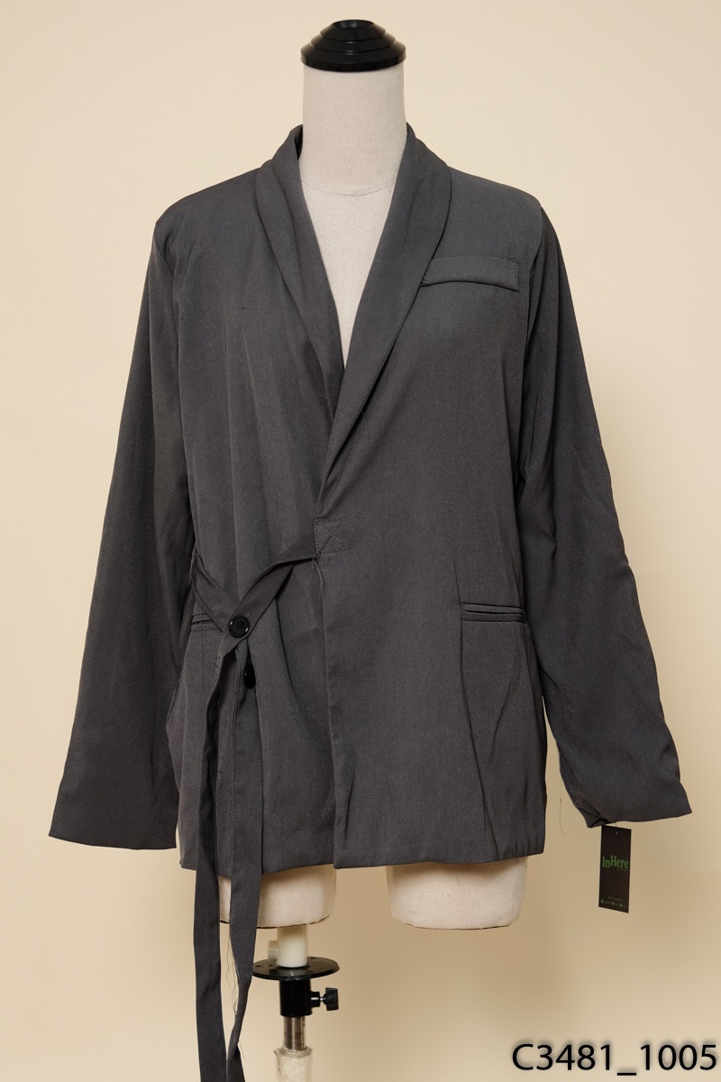 Áo blazer màu ghi
