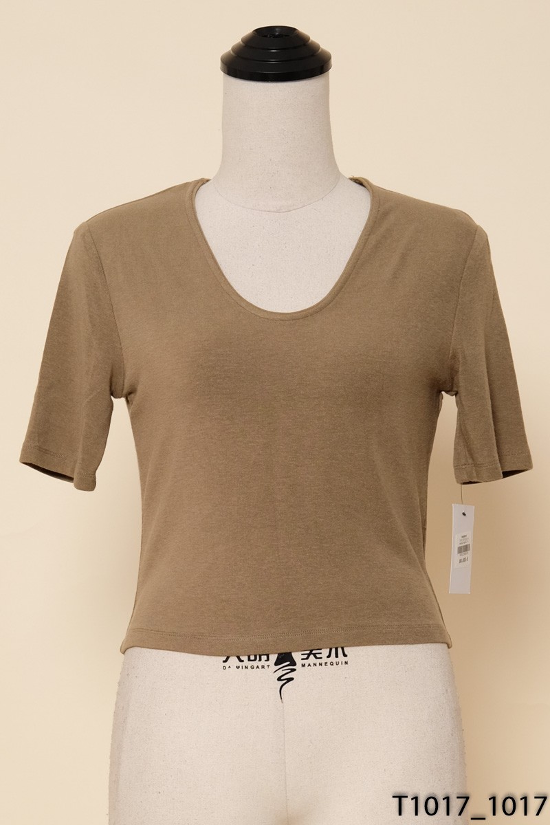 Áo croptop màu rêu