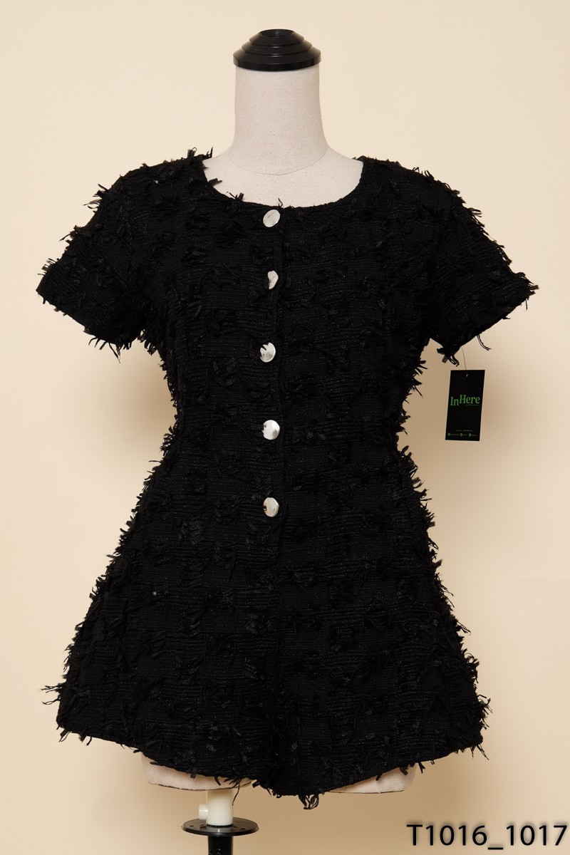 Jumpsuits dạ đen New Tags