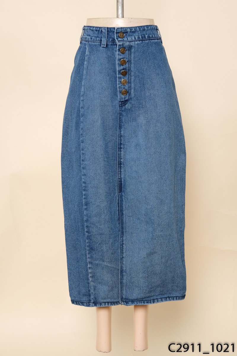 Chân váy jeans xanh