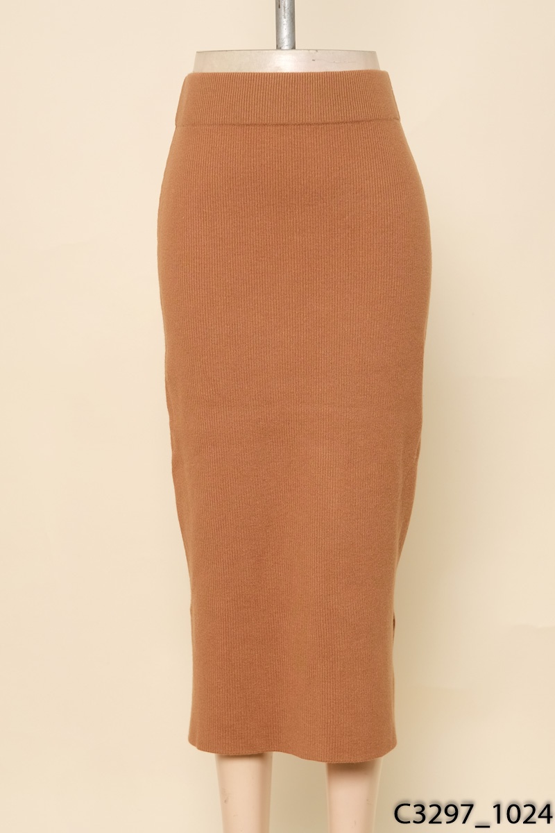 Chân váy len nâu Ivy Moda