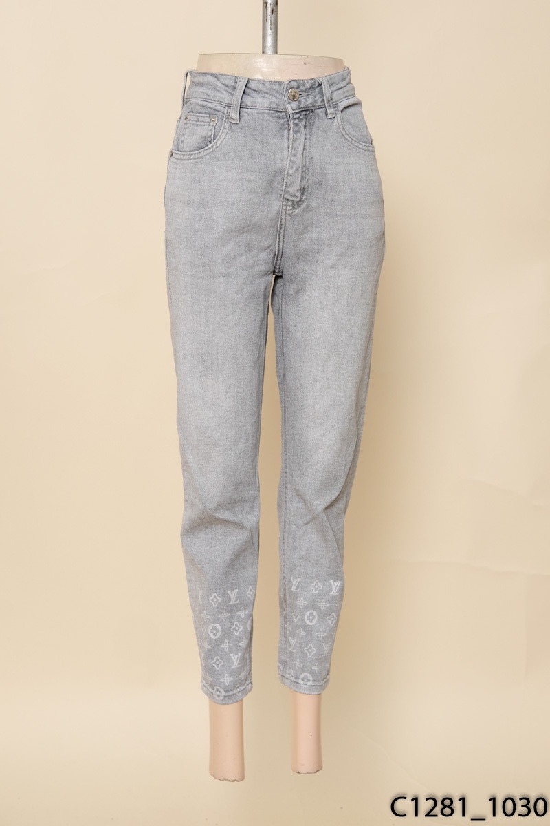Quần jeans ghi bạc