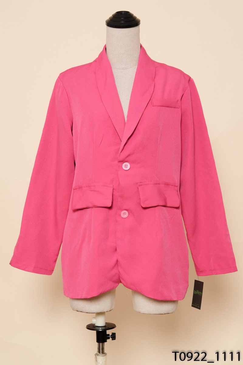 Áo khoác vest hồng