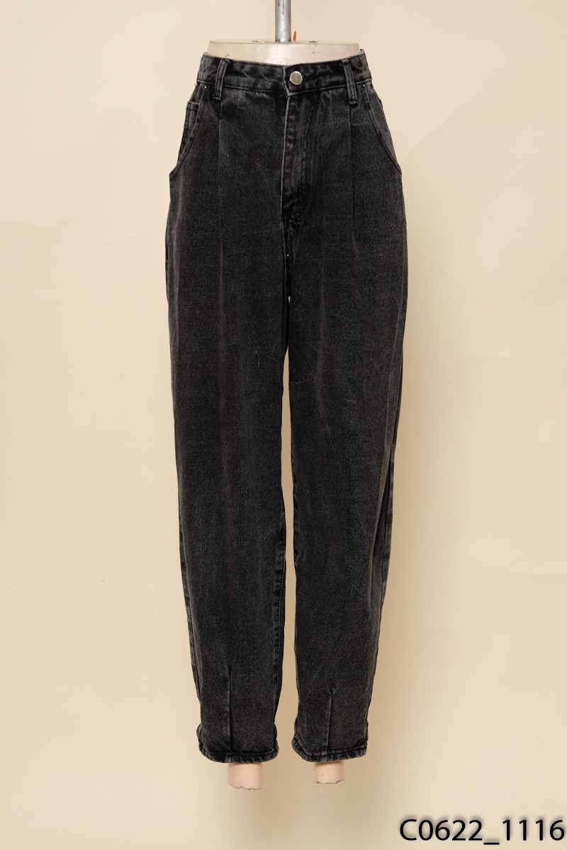 Quần jeans baggy đen