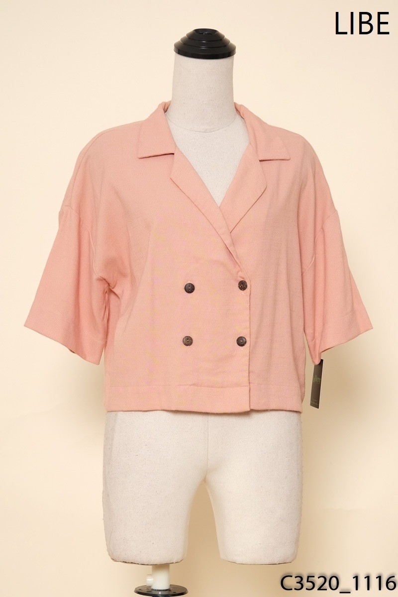 Áo blazer hồng LIBE