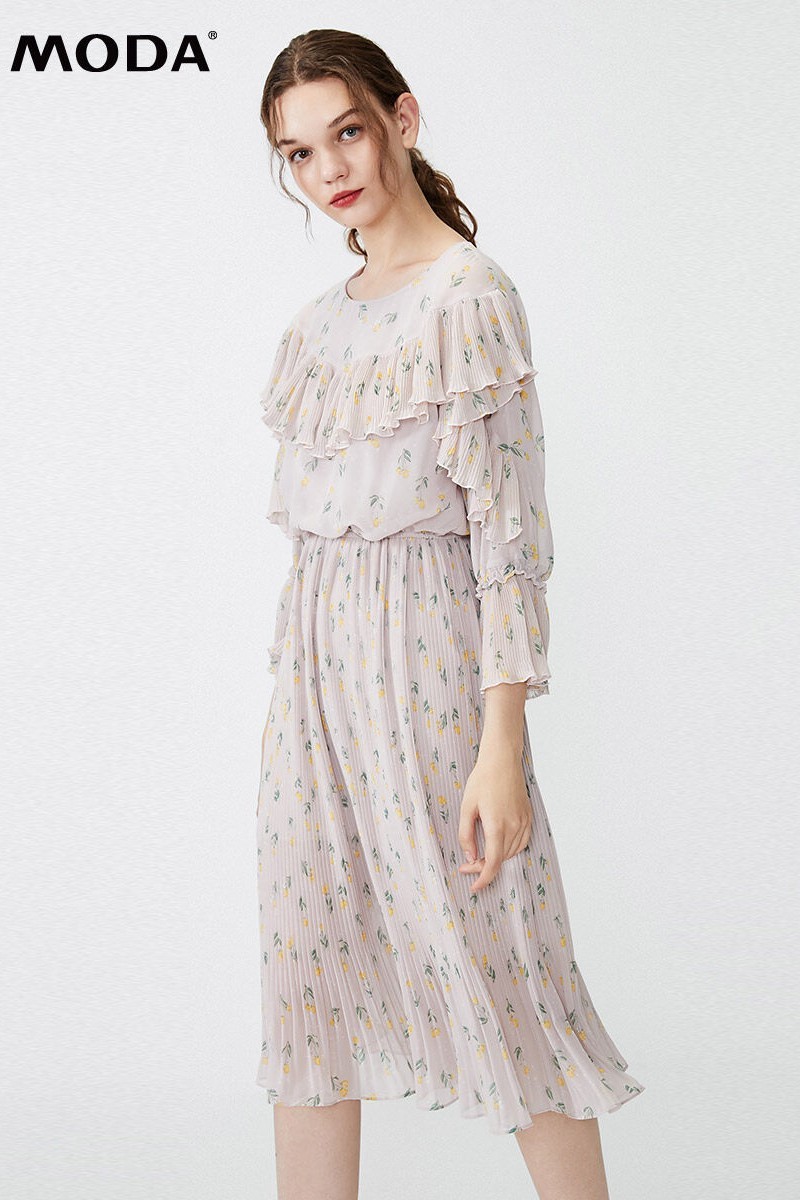 Đầm tím hoa nhí VERO MODA