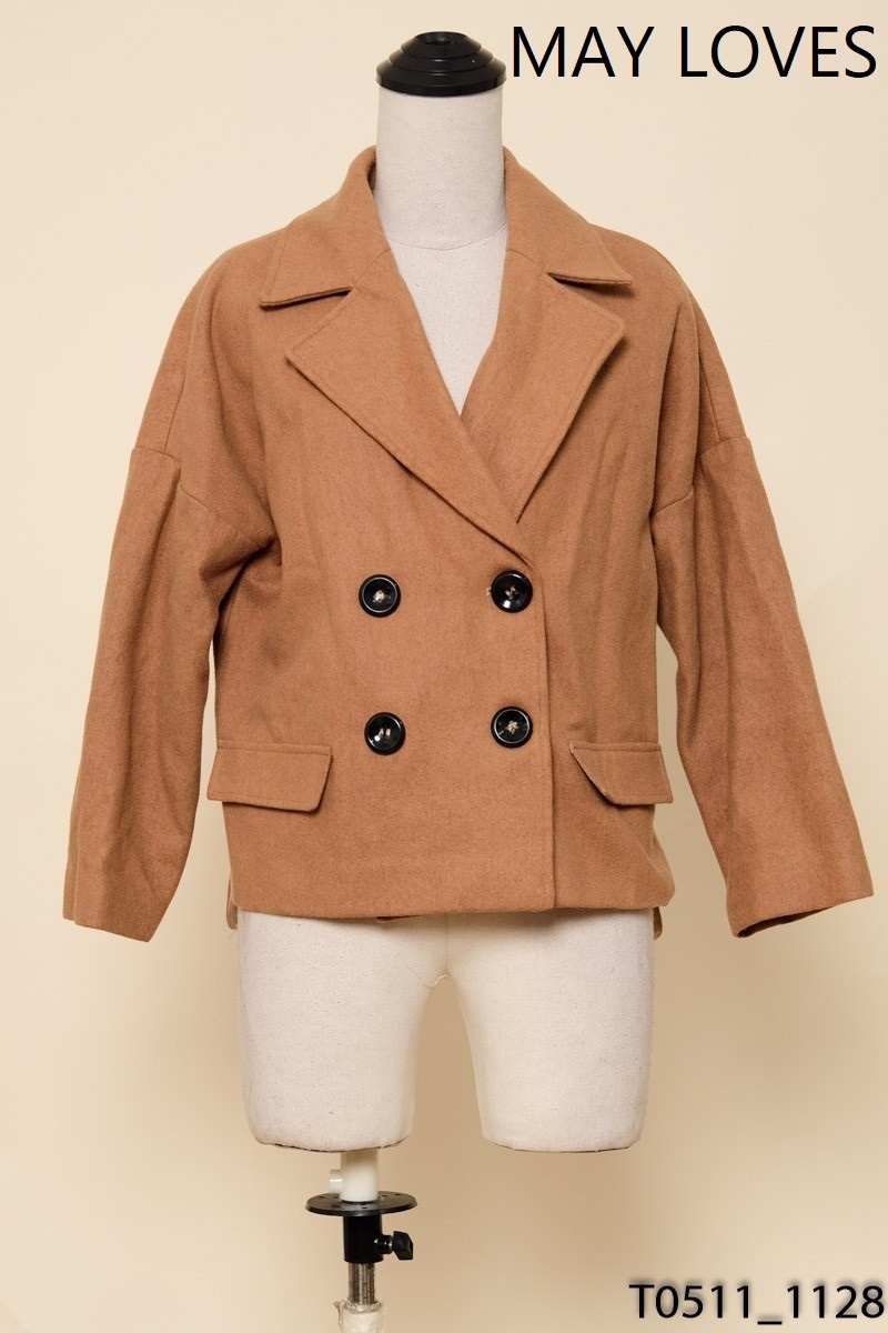 MAY LOVES-Áo blazer nâu