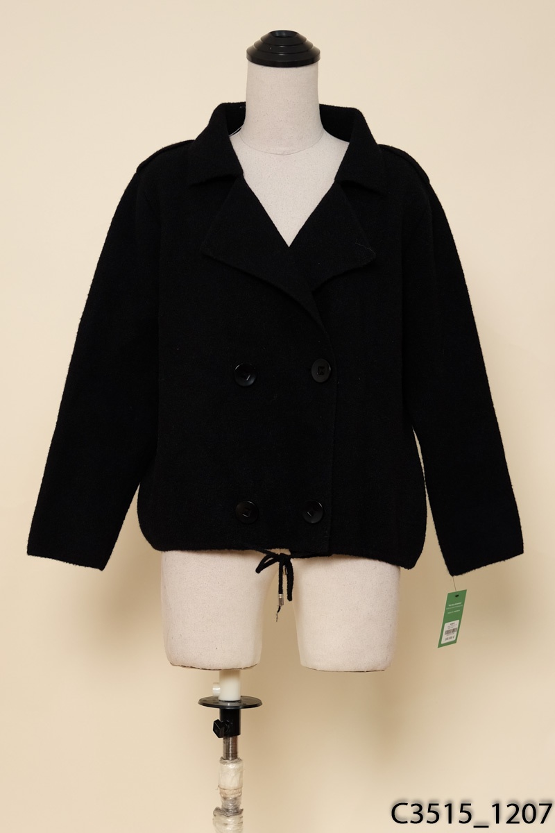 Áo blazer dạ đen