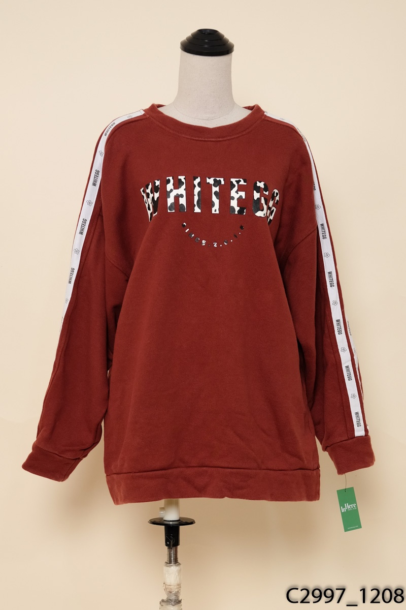 THE WHIRE EGG-Áo sweater nâu