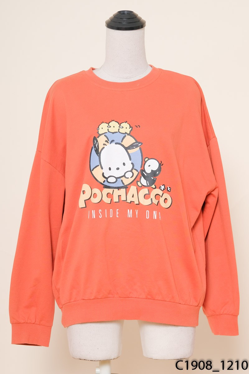 Áo sweater cam hình in