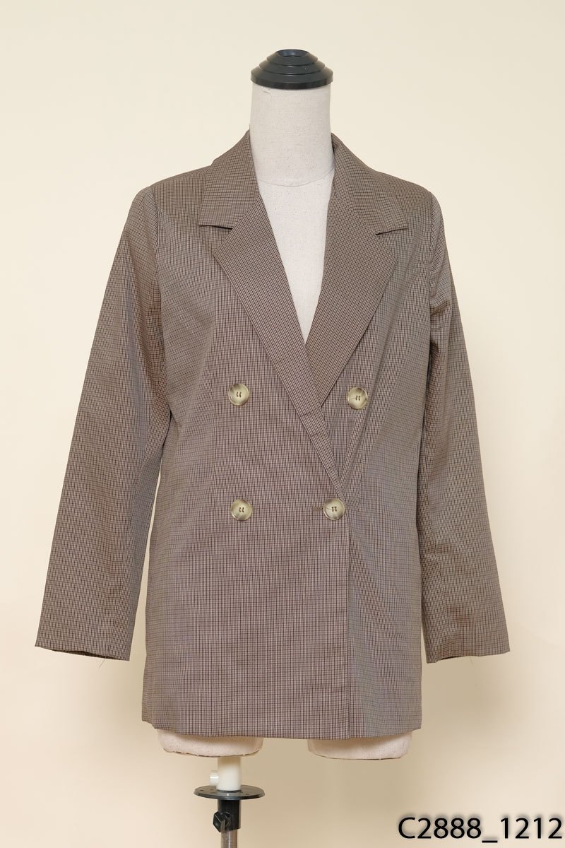 Áo blazer nâu đen New Tags