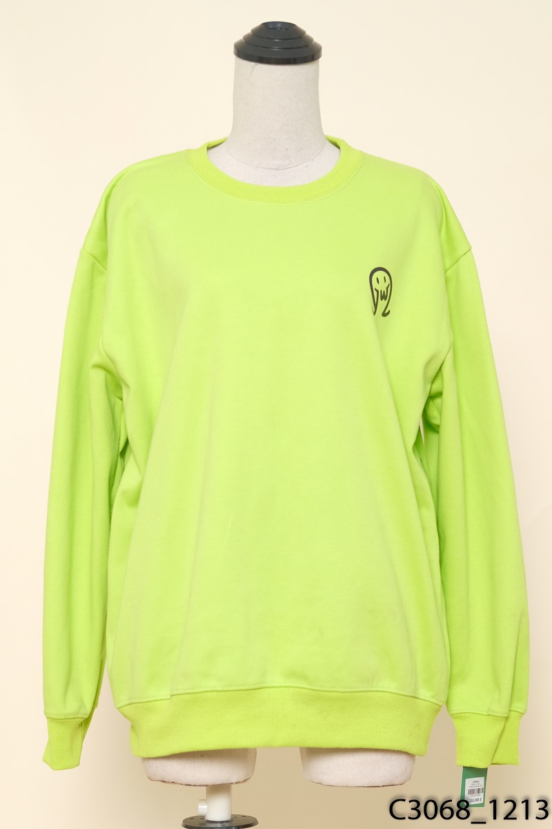 HEYBIG-Áo sweater xanh neon