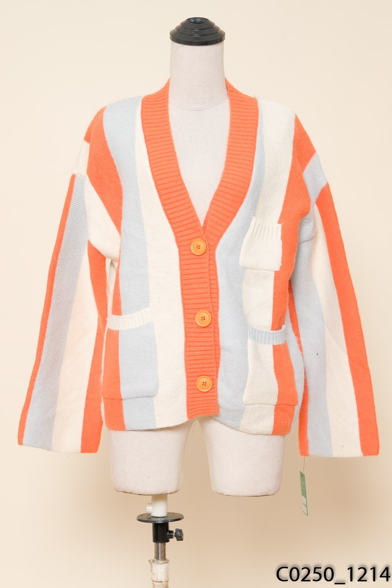 Áo cardigan len xanh cam be