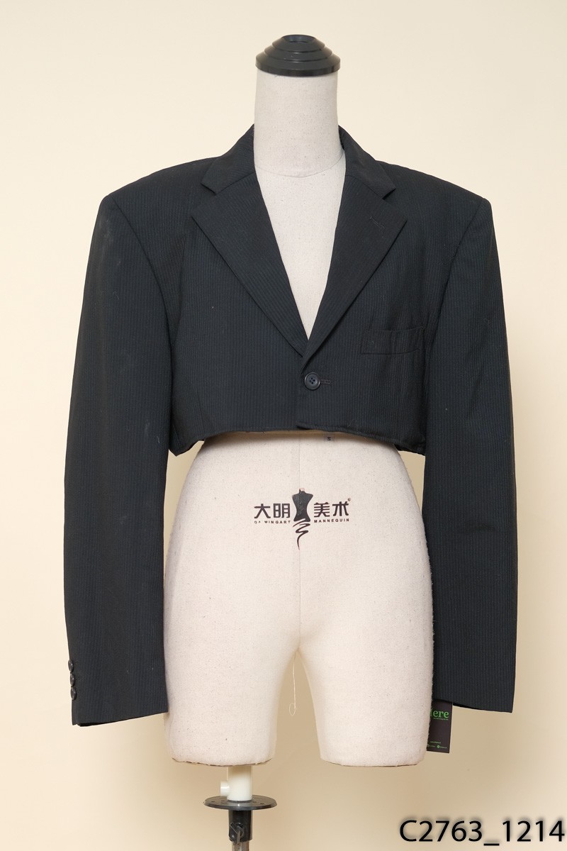 Áo vest sọc đen dáng croptop