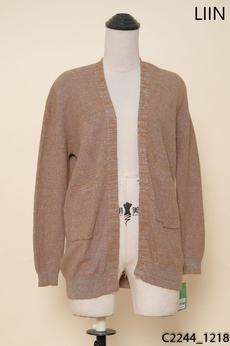 Áo cardigan len nâu Liin