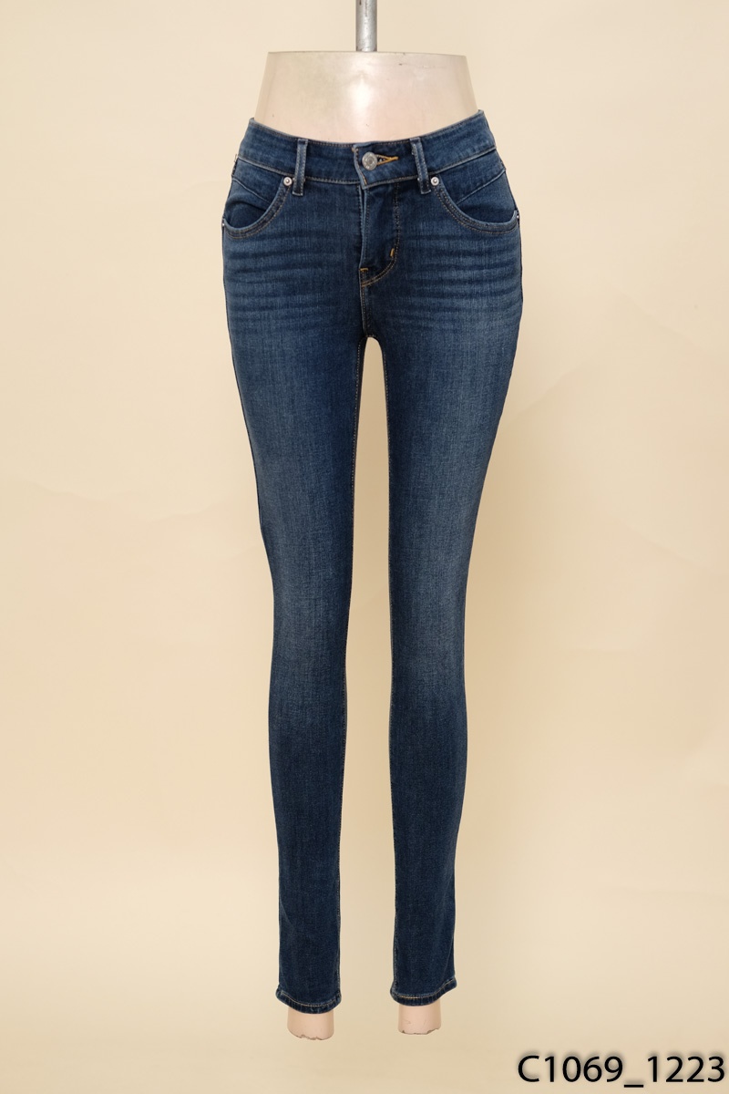 REVEL SHAPING SKINNY-Quần jeans xanh baggy
