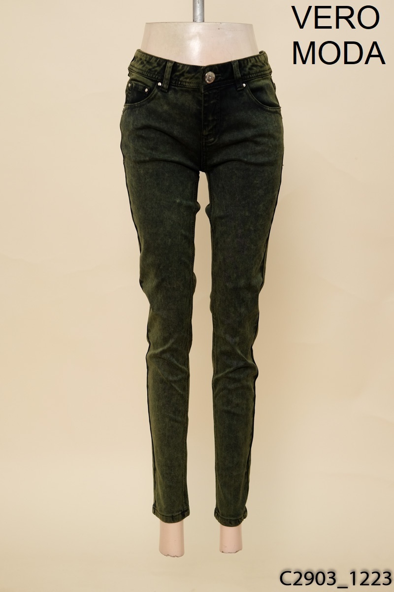 Quần jeans baggy xanh rêu VERO MODA New Tags