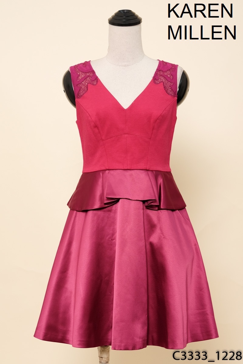 KARENMILLEN-Đầm hồng sát nách