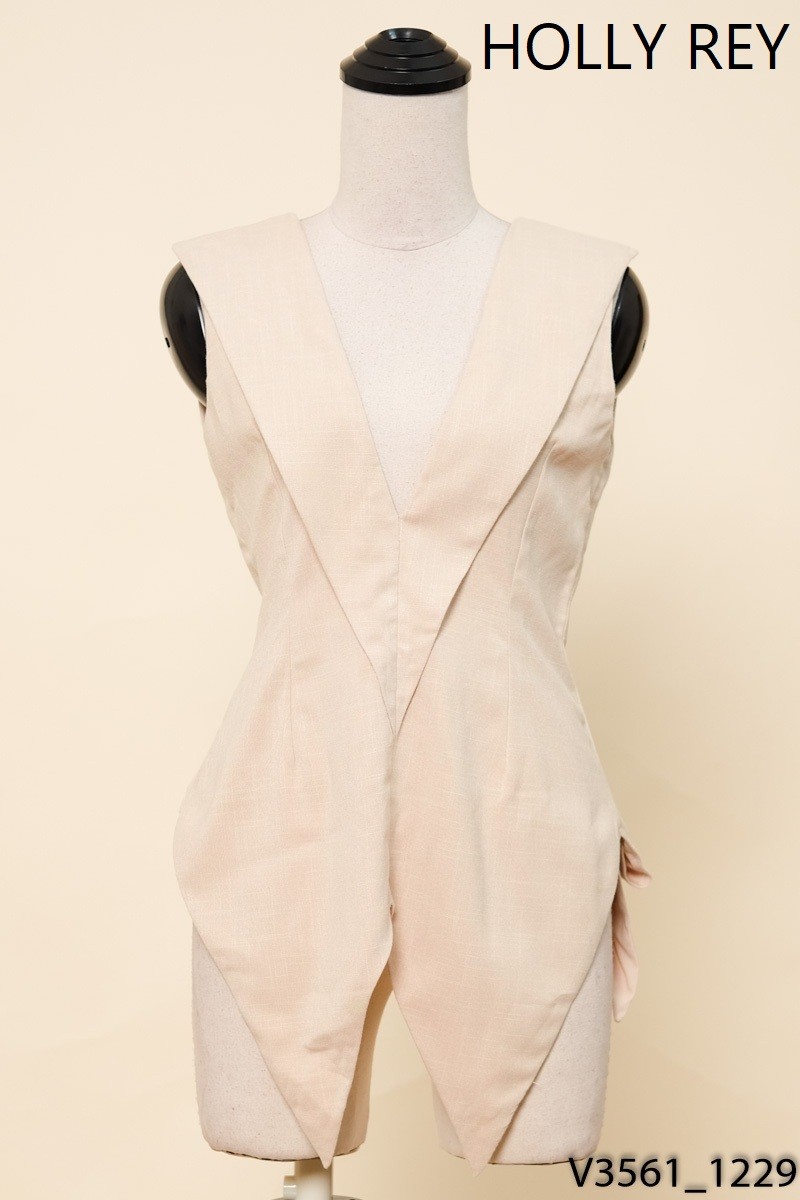 HOLLY REY-Áo nâu cổ V New Tags