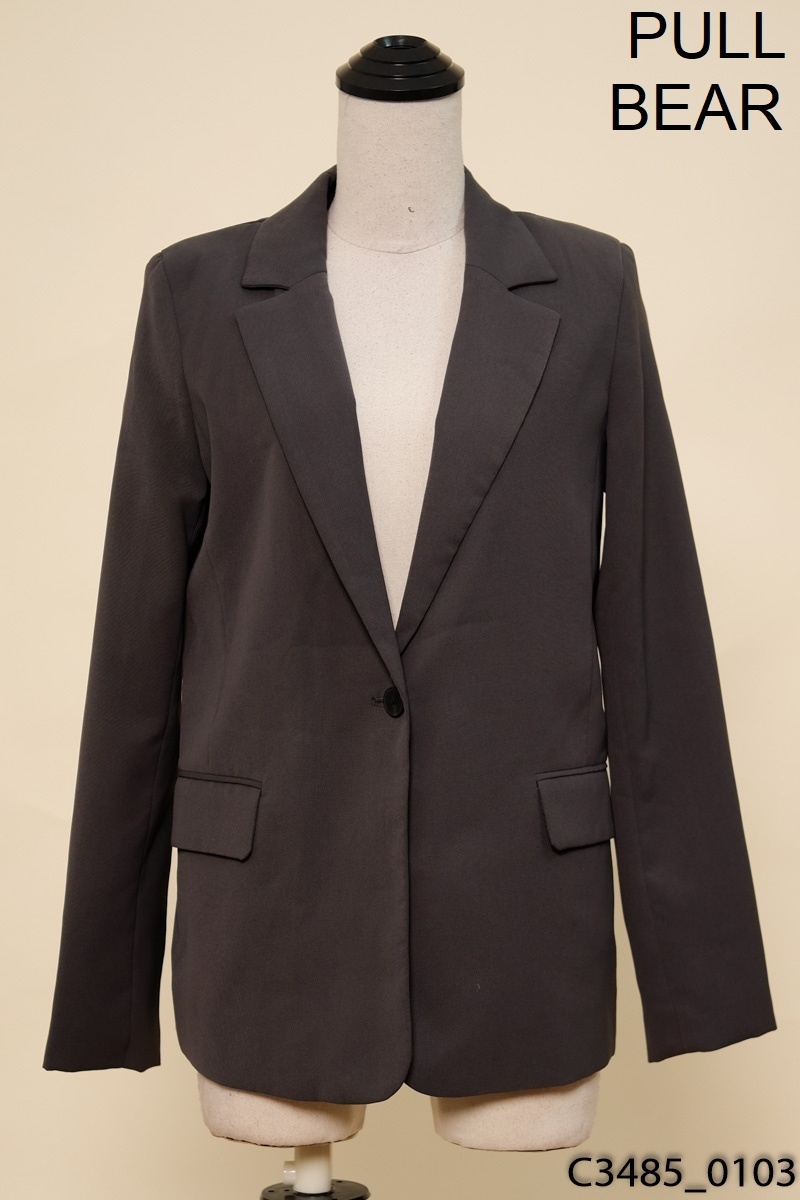 Áo khoác vest ghi Pull Bear