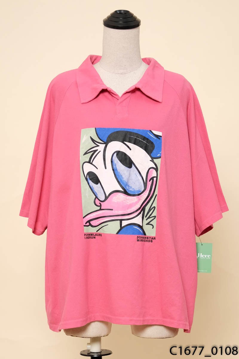 Áo thun polo hồng