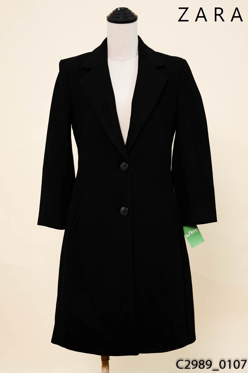 Áo khoác dạ đen Zara