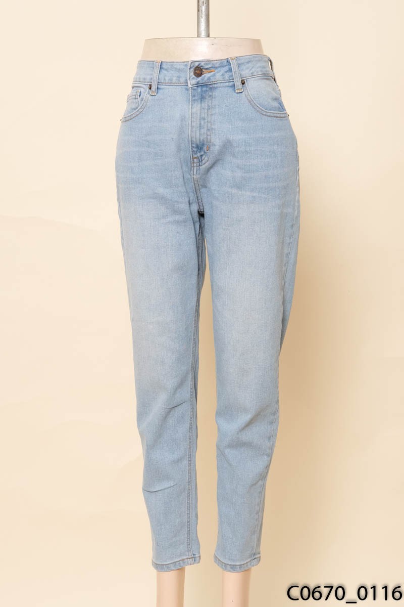 Quần skinny jeans xanh