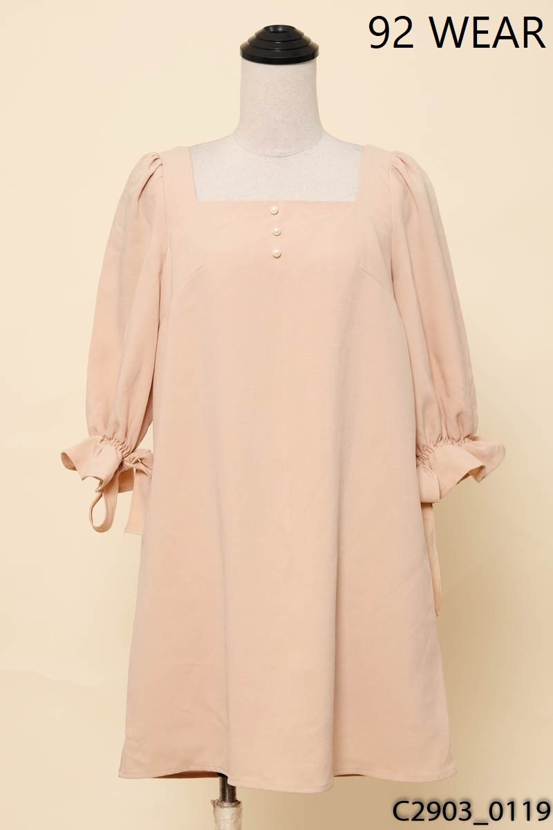 Đầm be tay bồng 92 wear New Tags