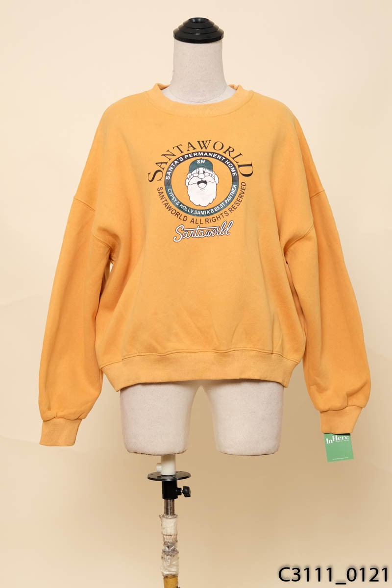Áo sweater nỉ cam New Tags