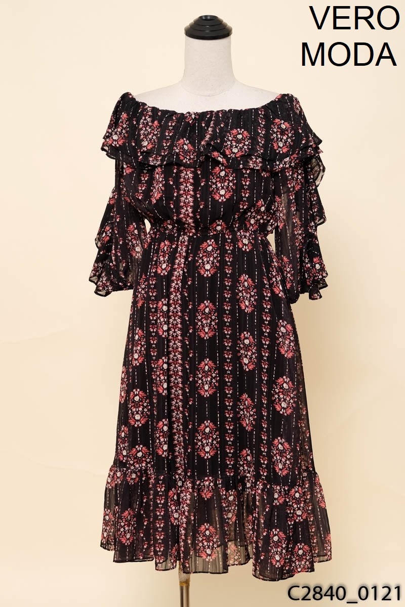 Đầm đen hoa nhí VERO MODA