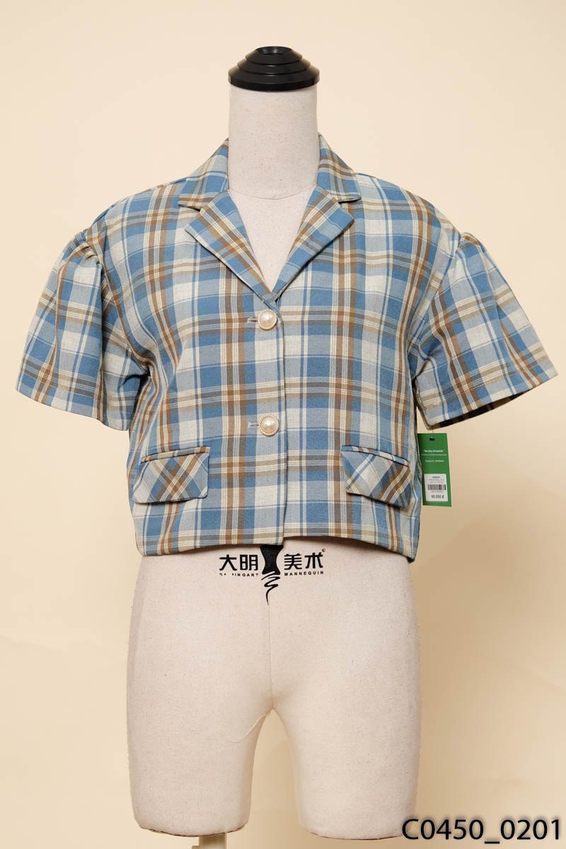Áo kẻ xanh