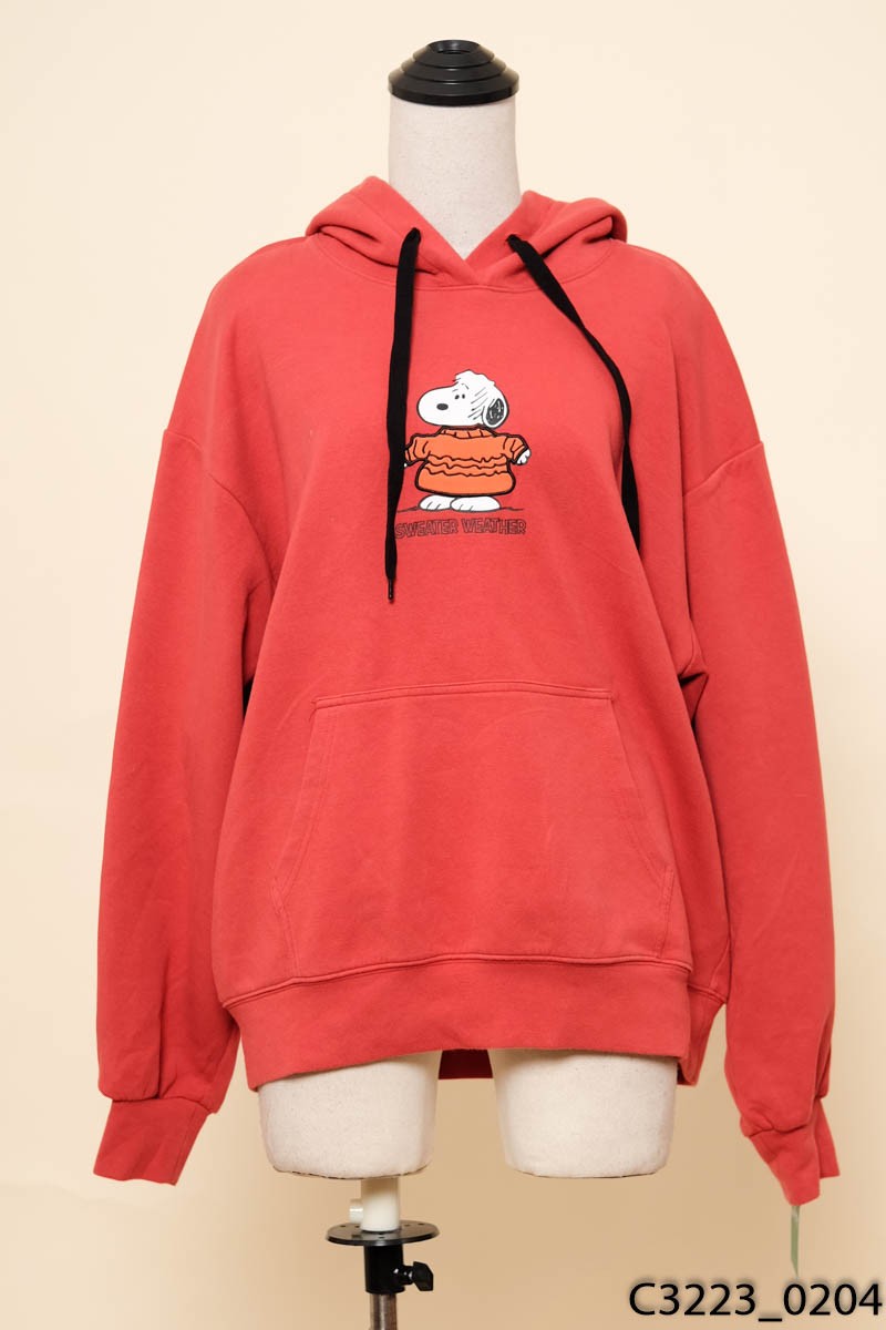 67SIXSEVEN-Áo hoodie đỏ