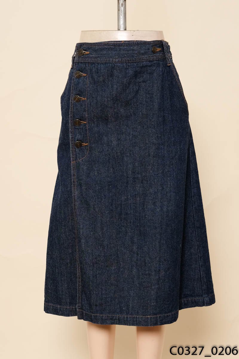 Chân váy jeans xanh đậm