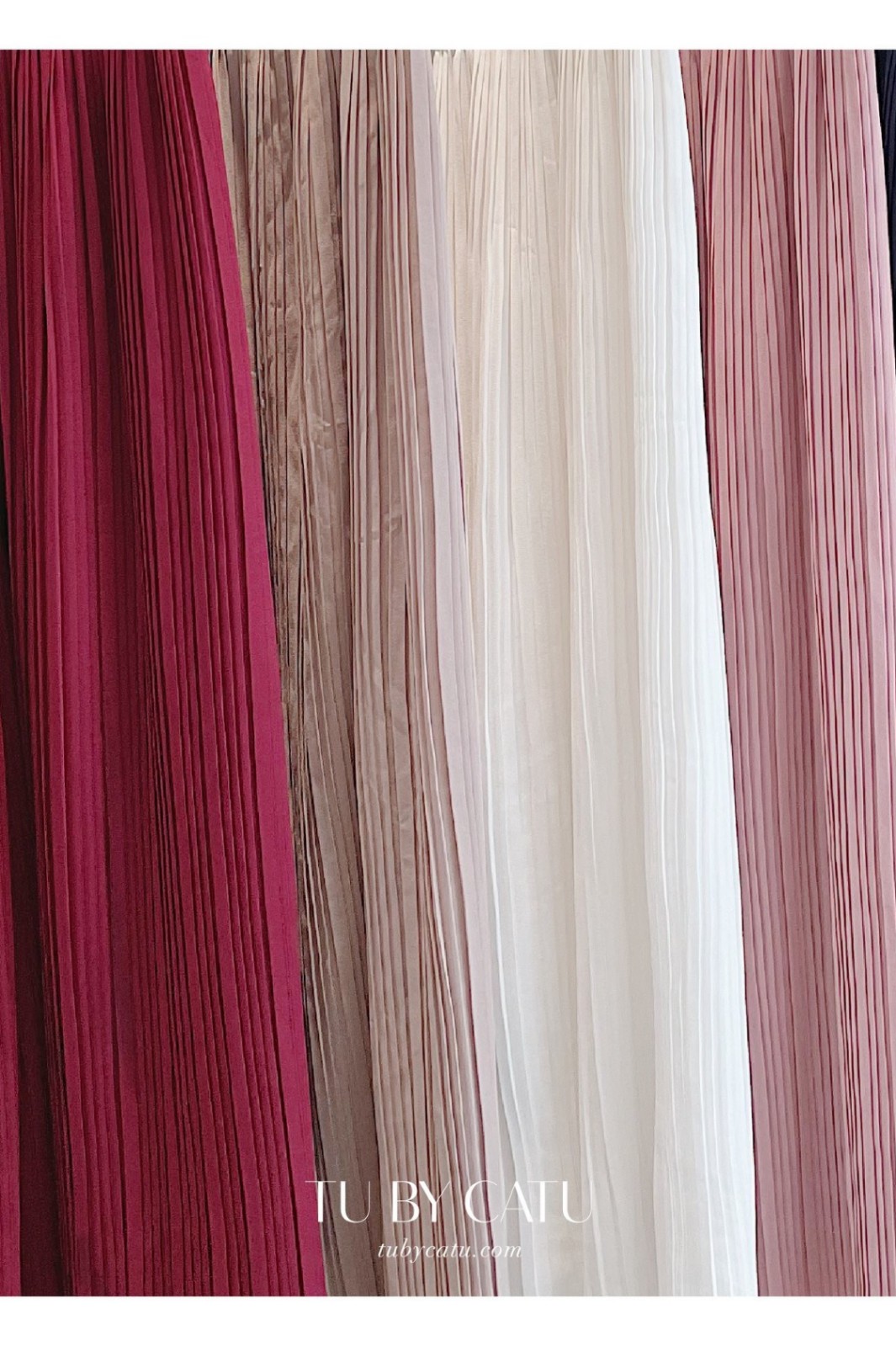 Quần hồng xếp ly Tu by Catu