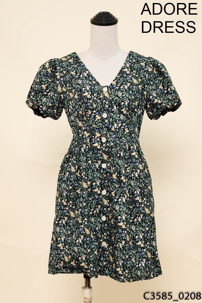 Đầm đen hoa nhí Adore Dress