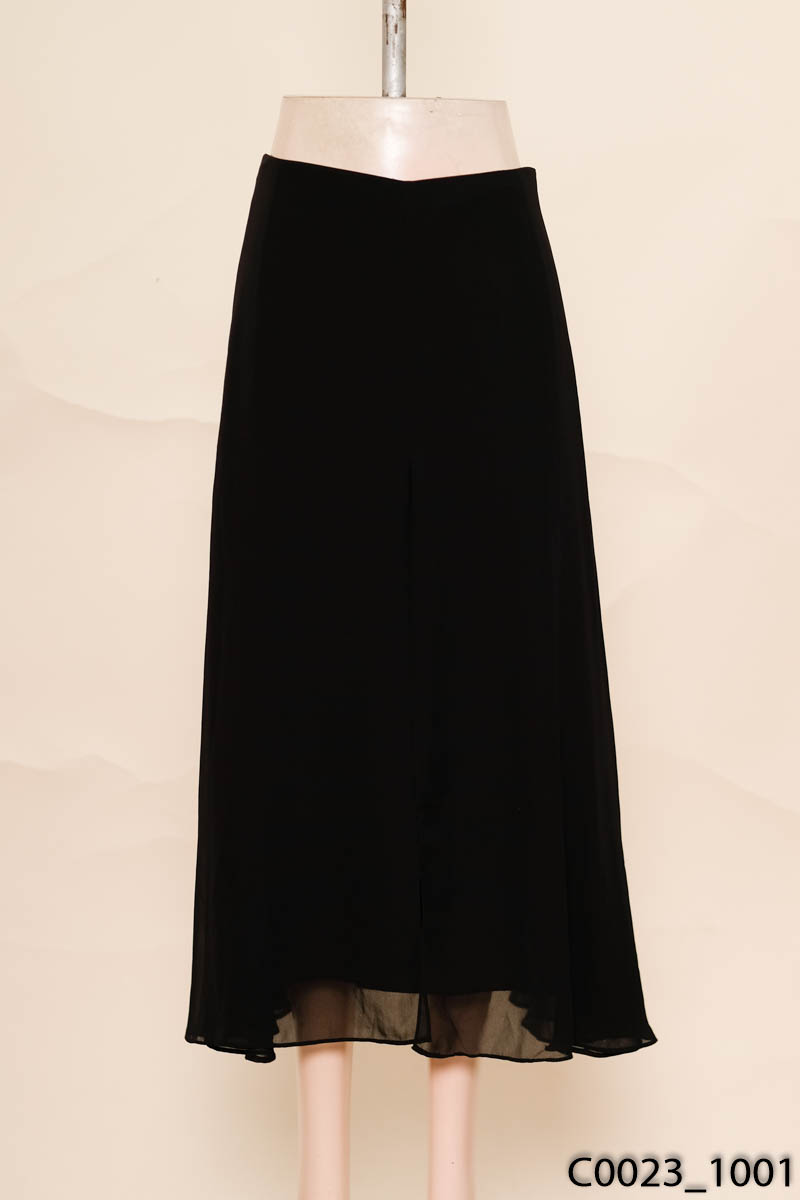 Quần culottes giả váy đen elise