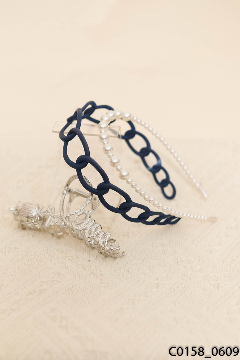 Set 2 bờm tóc + kẹp tóc/NEW