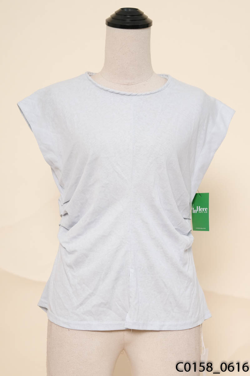 ÁO xanh sát nách xếp ly New Tags