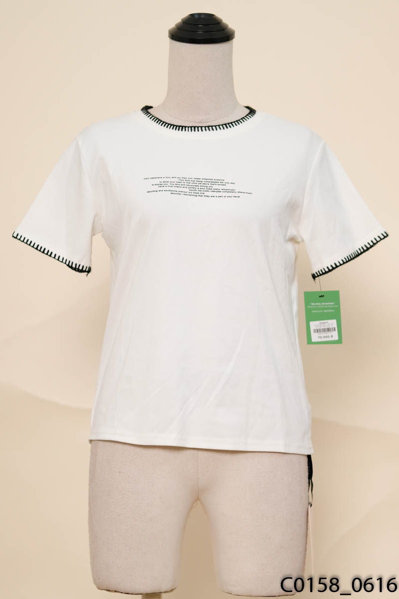 Áo thun viền đen New Tags