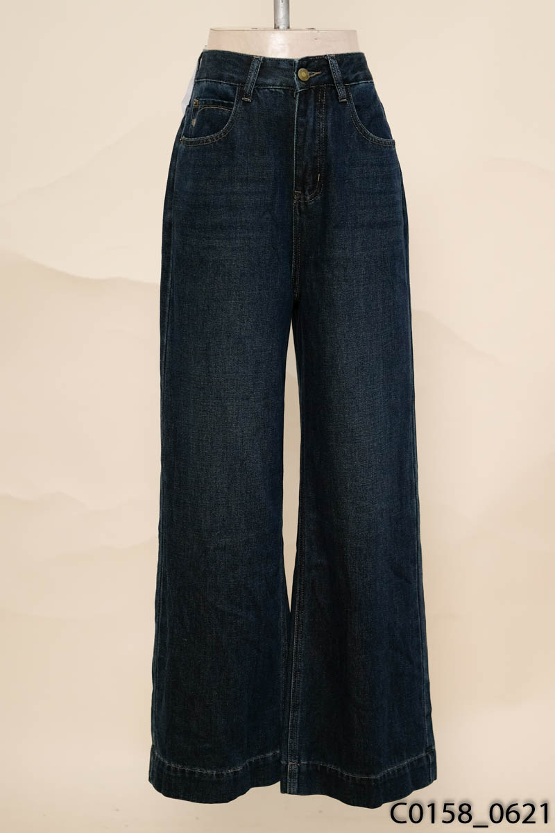 Quần jeans xanh mài đậm New Tags