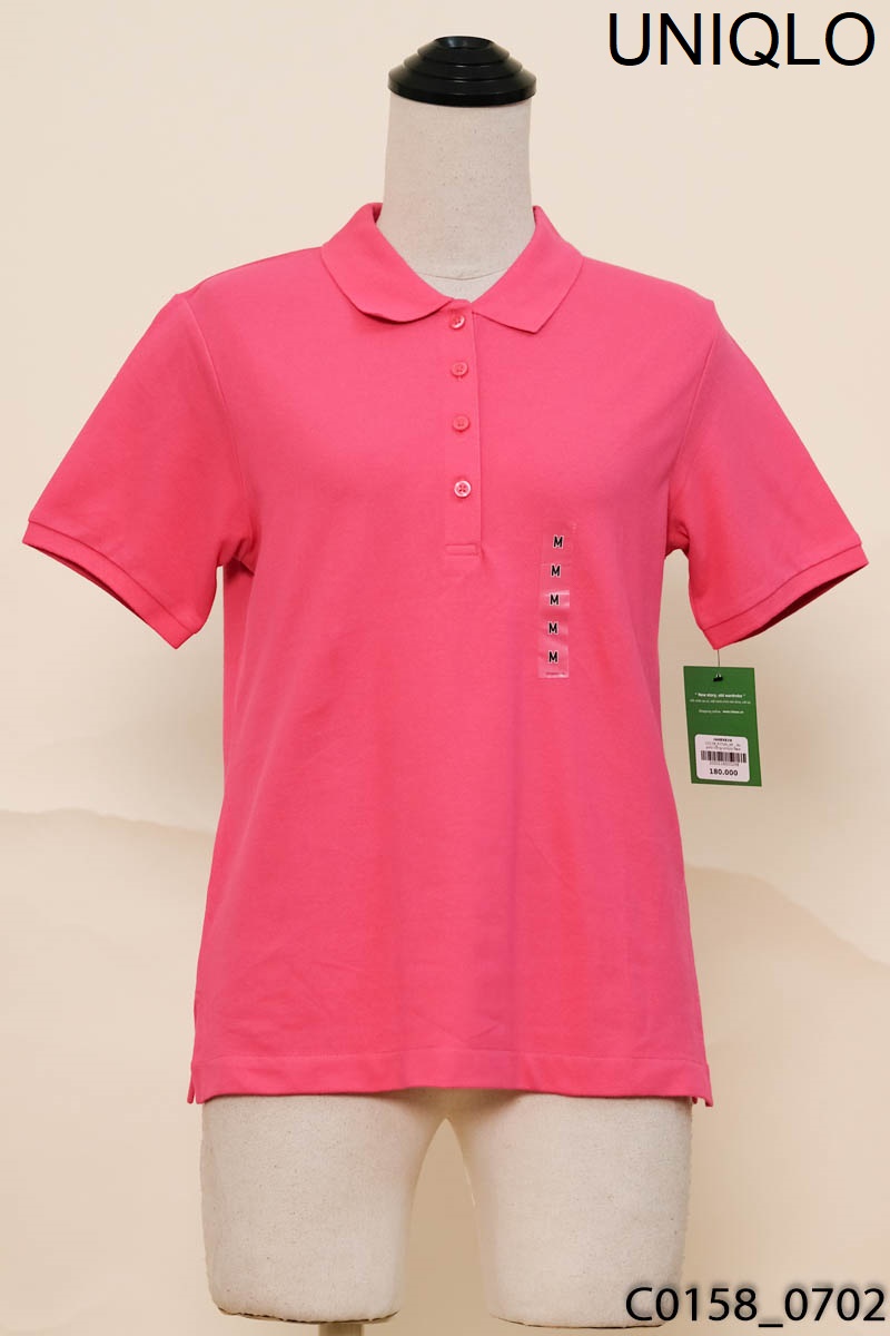 Áo polo hồng Uniqlo New Tags
